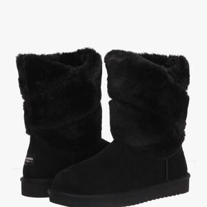 Koolaburra Black Fur Winter Boots